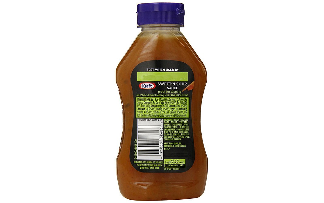 Kraft Sweet 'n' Sour Sauce   Plastic Bottle  354 millilitre